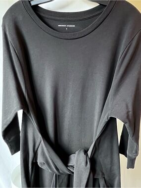 Universal Standard Black Tie-Waist Long Sleeve Tunic size S (US 14/16)